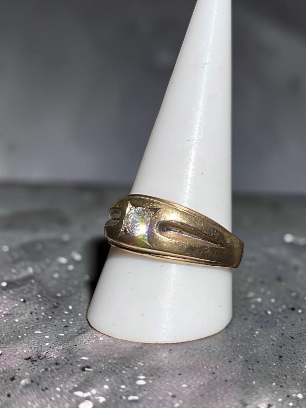 🌺Vintage Uncas Gold Filled CZ Ring
